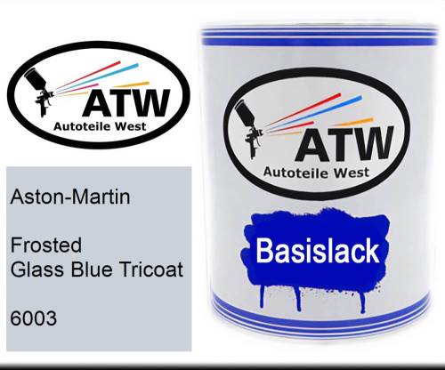 Aston-Martin, Frosted Glass Blue Tricoat, 6003: 1L Lackdose, von ATW Autoteile West.